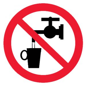 Р05 "Запрещается использовать в качестве питьевой воды" 
